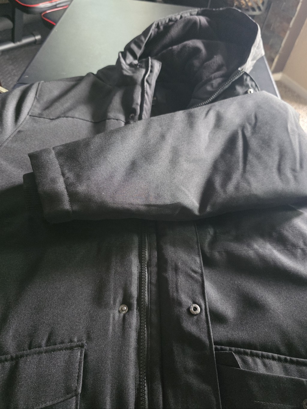Liked New Mens Size Xlarge Heavy Duty Spyder Jacket In Black